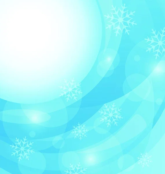 Ilustracja Boże Narodzenie Zima Tło Płatków Śniegu Wektor — Wektor stockowy