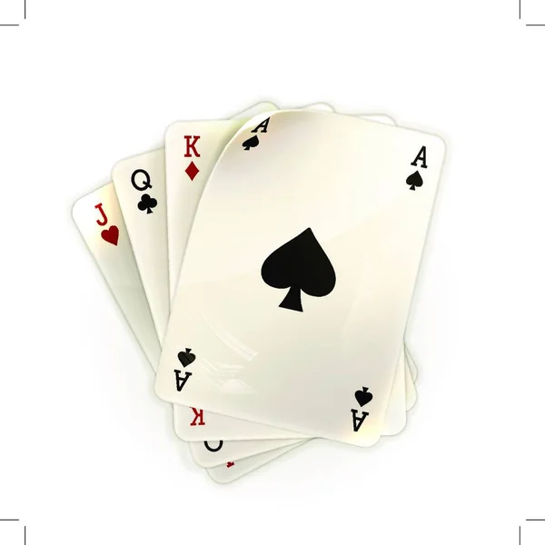 ポーカーゲーム ギャンブルカジノ — ストックベクタ