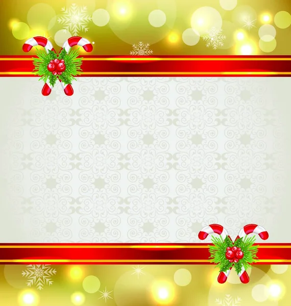 Ілюстрація Різдвяний Фон Прикрасою Свята Вектор — стоковий вектор