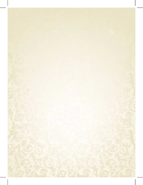 Modèle Floral Blanc Sans Couture Eps10 — Image vectorielle