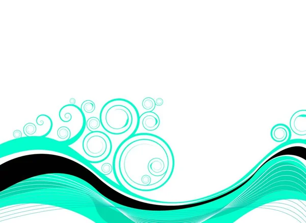 Water Inspired Image Would Make Ideal Background Aqua — Stock Vector