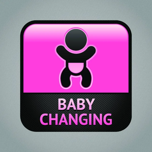 Símbolo Bebê Mudando Instalações — Vetor de Stock