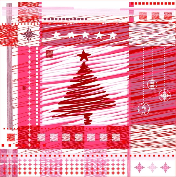 Kolorowe Tło Boże Narodzenie Lub Nowy Rok Karta Wakacje — Wektor stockowy