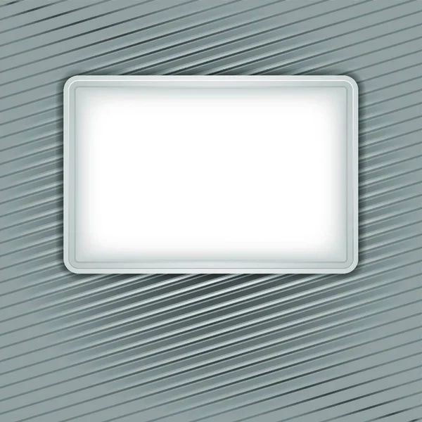 灯芯绒背景上的白色空白 — 图库矢量图片