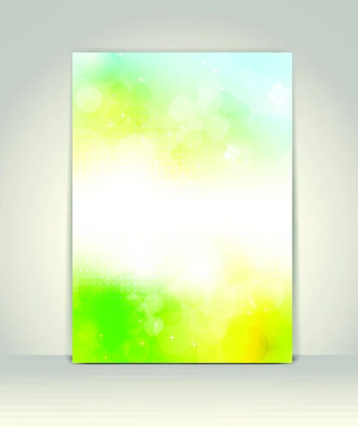 商务小册子模板 花卉彩色设计 — 图库矢量图片