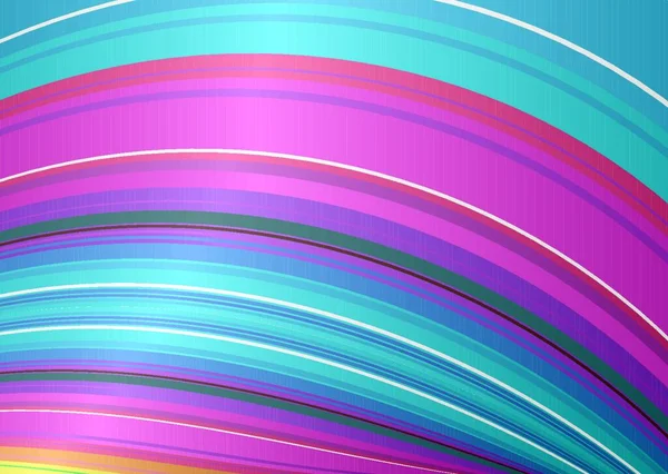 Helle Bunte Regenbogen Hintergrund Mit Fließenden Streifen Ideal Desktop — Stockvektor