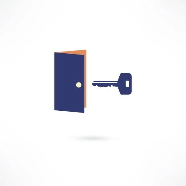 Drzwi Klucz — Wektor stockowy
