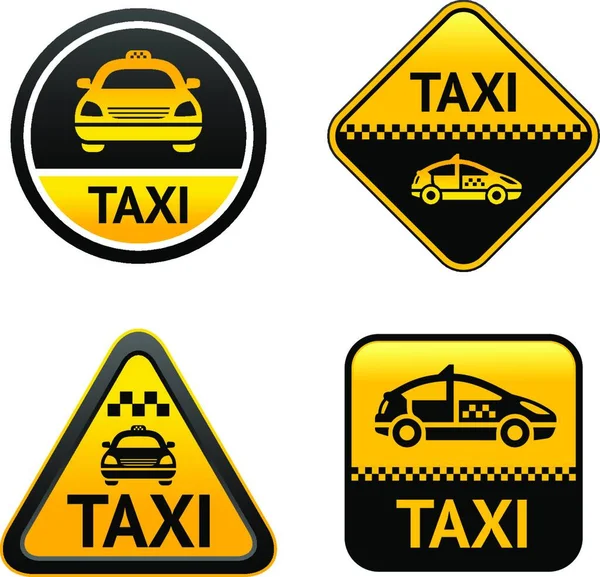 Taxis Setzen Tasten — Stockvektor