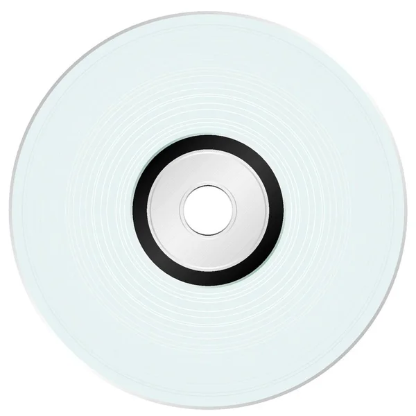 Disco Compacto Plateado Brillante Ideal Para Música Almacenamiento Datos — Vector de stock