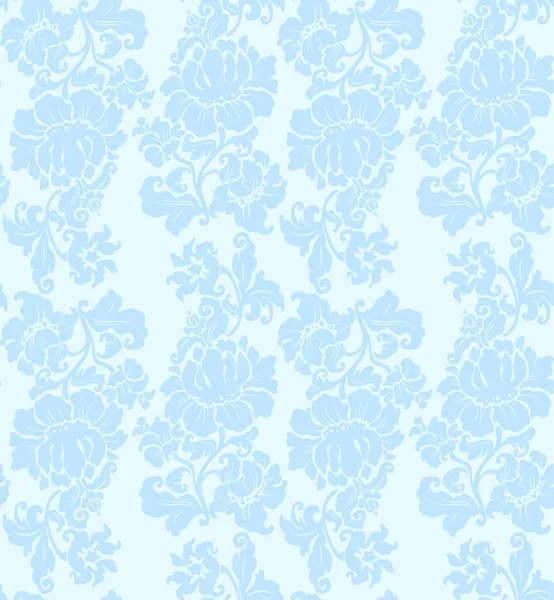 Vector Pattern Floral Blue — Stock Vector