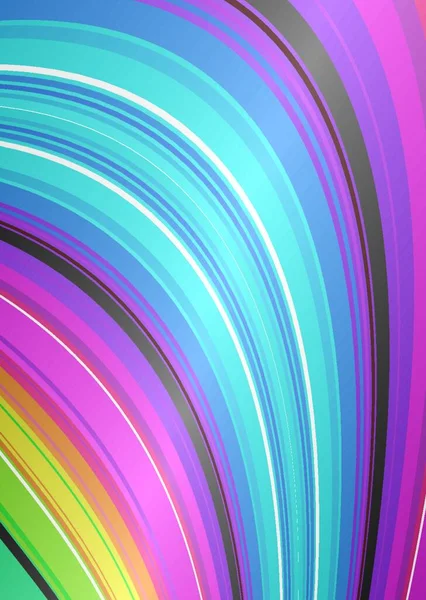 Brightly Colorido Arco Íris Queda Água Ideal Fundo Desktop — Vetor de Stock