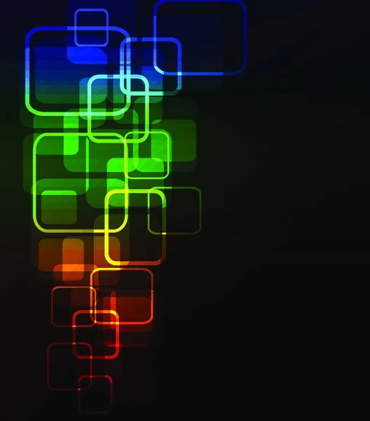 Abstrakter Leuchtender Hintergrund Mit Digitalen Symbolen — Stockvektor