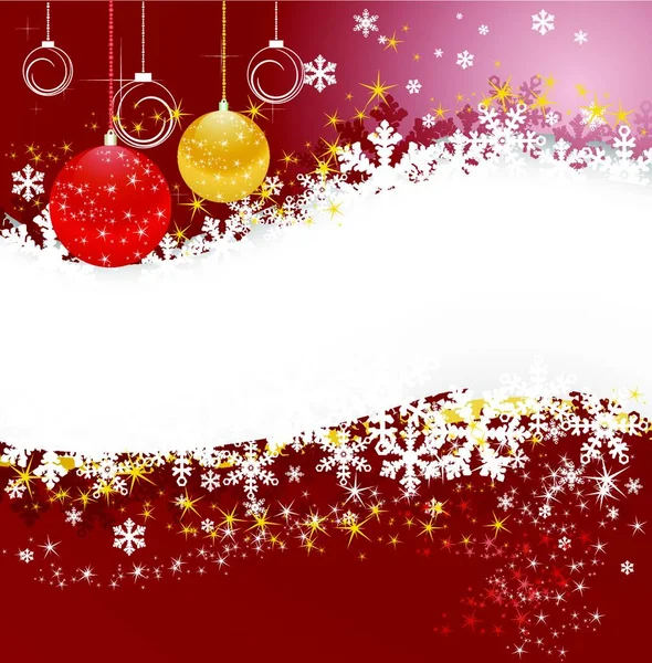 Fond Noël Avec Flocon Neige — Image vectorielle