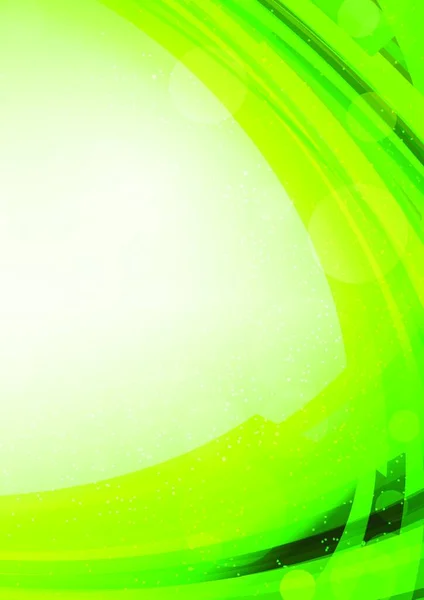 要旨明るい緑色の背景 光沢のあるカラフルなイラスト — ストックベクタ