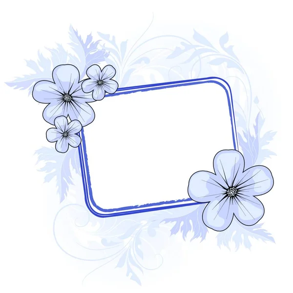 Fondo Floral Papel Tapiz Para Copiar Espacio Vector — Vector de stock