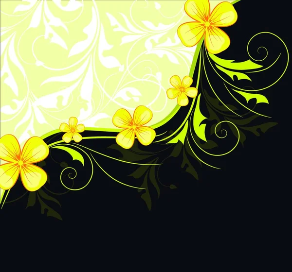 Floral Background Copy Space Wallpaper Vector — Stock Vector