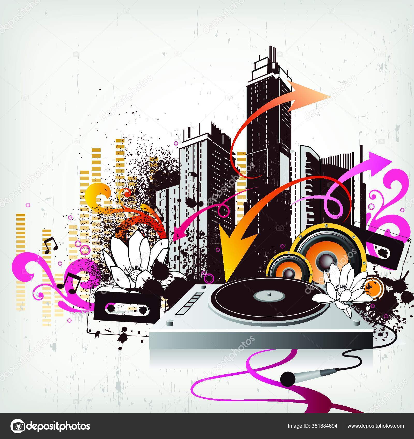 Music City Vector Art Stock Vector Image By C Panthermediaseller