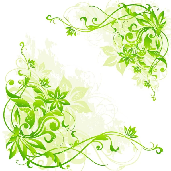 Fondo Floral Artístico Ilustración Vectorial — Vector de stock