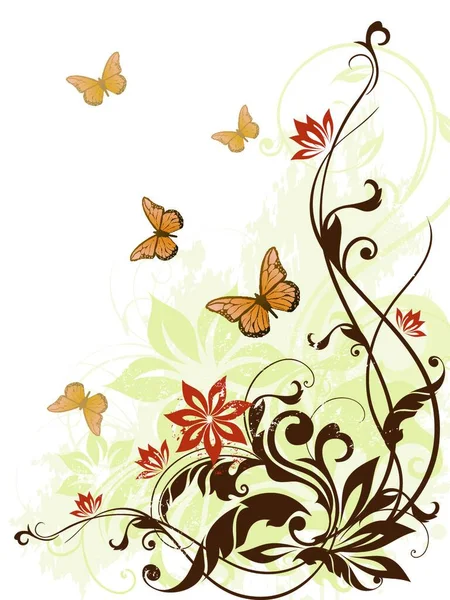 Farfalla Bianco Semplicemente Illustrazione Vettoriale — Vettoriale Stock