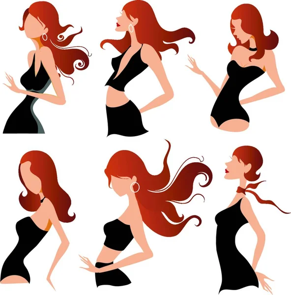 Chica Moda Ilustración Vectorial — Archivo Imágenes Vectoriales