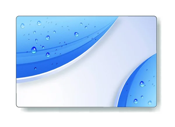 Fond Vectoriel Abstrait Bleu Avec Place Pour Votre Contenu — Image vectorielle