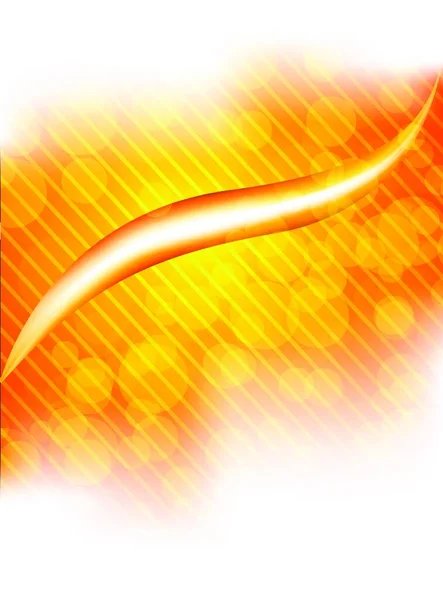 明亮的橙色背景 波状和圆形 — 图库矢量图片