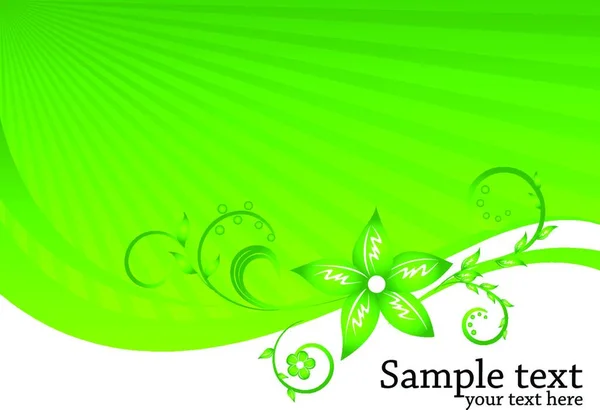 Artistic Floral Background Vector Illustration — Stock Vector