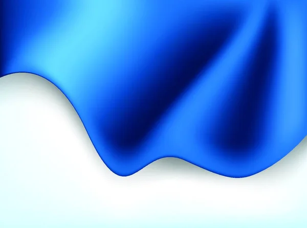 Abstrakter Hellblauer Hintergrund Mit Weißer Welle — Stockvektor
