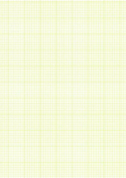 緑のA4グリッド又は白の数学的背景を持つグラフ用紙 — ストックベクタ