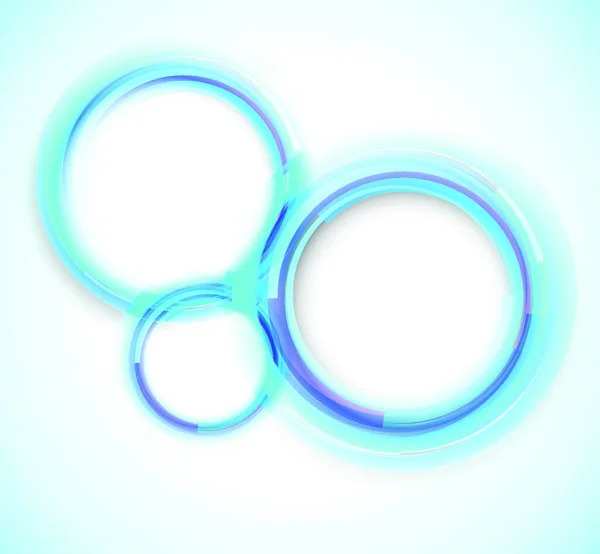 Resumen Antecedentes Con Círculos Azules Imagen Del Vector — Vector de stock