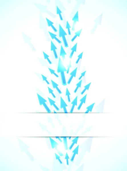Sfondo Astratto Con Frecce Blu Illustrazione Luminosa — Vettoriale Stock