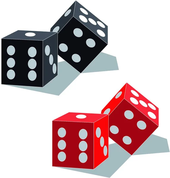 Vector Dice Set — Stock Vector