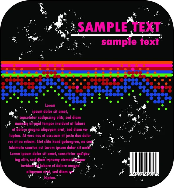 Grand Sample Text Frame Lines Background Barcode — стоковый вектор