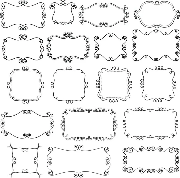 Selección Espejos Ornamentados — Archivo Imágenes Vectoriales