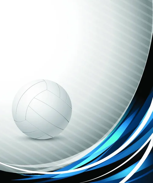 Abstract Achtergrond Met Volleybal — Stockvector