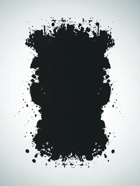 Grunge Hintergrund Mit Schwarzer Tinte Abstrakte Illustration — Stockvektor