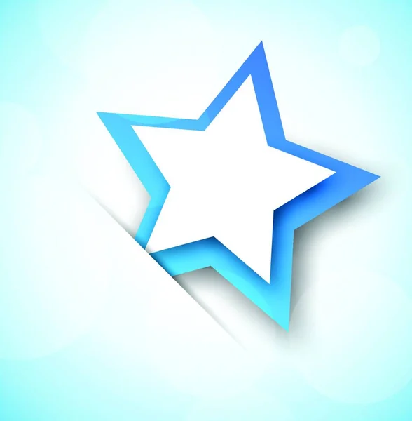 Fondo Con Estrella Azul Ilustración Colorida Abstracta — Vector de stock