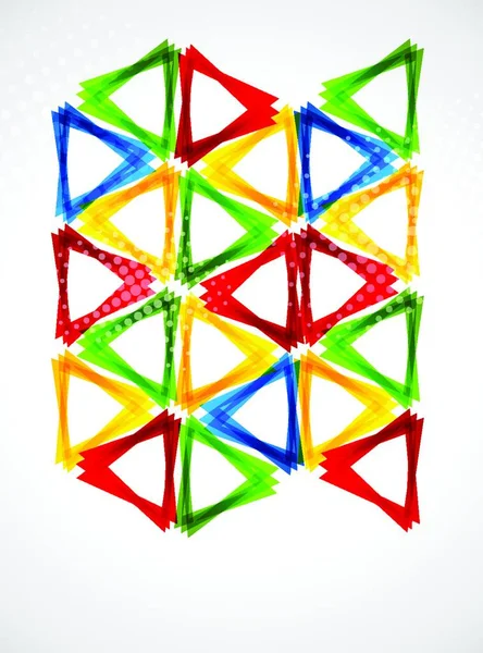 Abstraktní Barevné Pozadí Jasnými Trojúhelníky Abstraktní Ilustrace — Stockový vektor