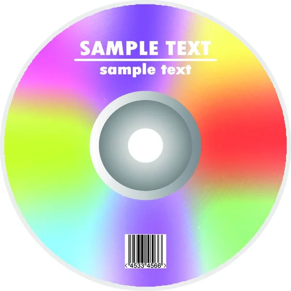 Regenboog Dvd Optische Schijf — Stockvector