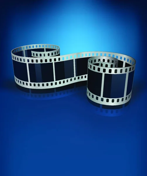 Fondos Azules Con Film Rell — Vector de stock