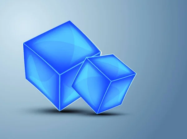 Fond Avec Des Cubes Illustration Synthétique — Image vectorielle