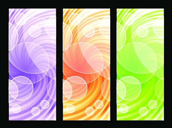 Set Abstract Backgrounds — Stock Vector