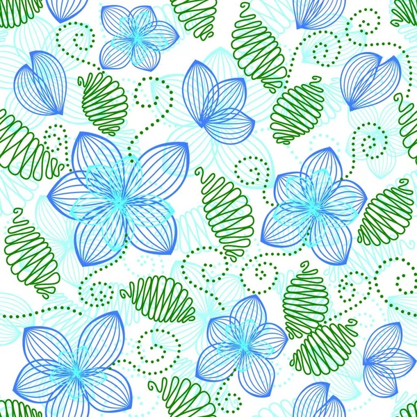 Lindo Patrón Floral Sin Costuras Estilo Vintage — Vector de stock