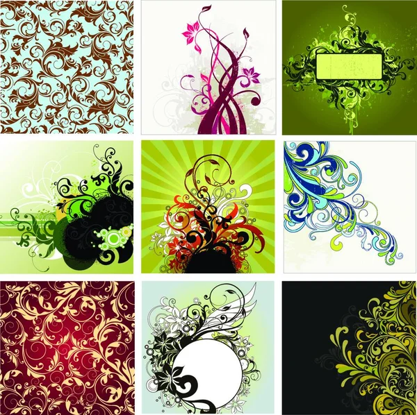 Artistic Floral Background Vector Illustration — Stock Vector