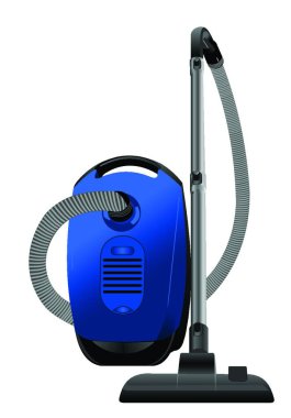 Realistic illustration of vacuum cleaner. Vector clipart