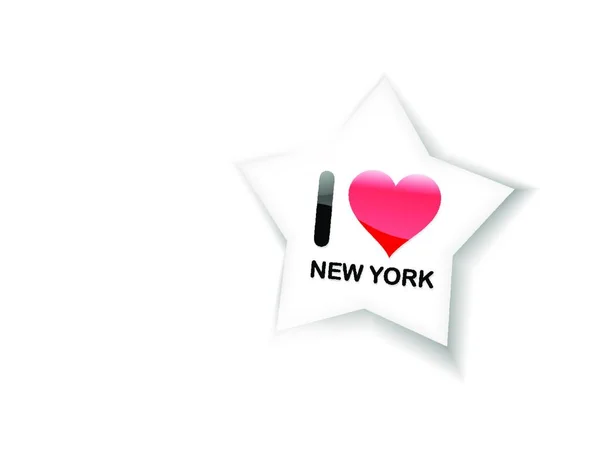 Hou Van New York Teken — Stockvector