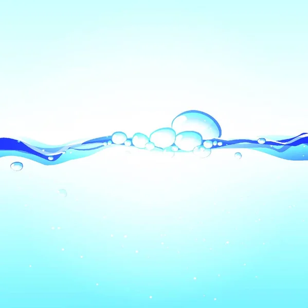 Νερό Φόντο Απεικόνιση Γλυκού Και Καθαρού Νερού — Διανυσματικό Αρχείο