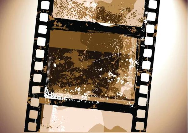 Векторная Иллюстрация Модели Grunge Film — стоковый вектор