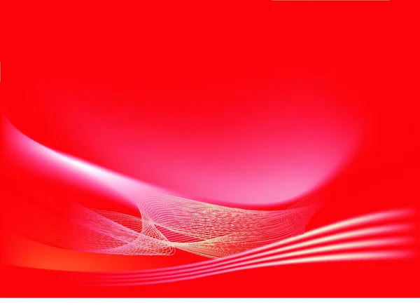 Fondo Líneas Abstractas Rojas Composición Líneas Curvas Ideal Para Fondos — Archivo Imágenes Vectoriales