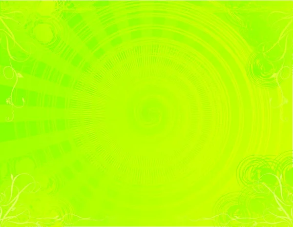 Vektor Illustration Grön Abstrakt Bakgrund Gjord Blommiga Element Och Lutningar — Stock vektor